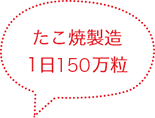 たこ焼製造1日100万粒